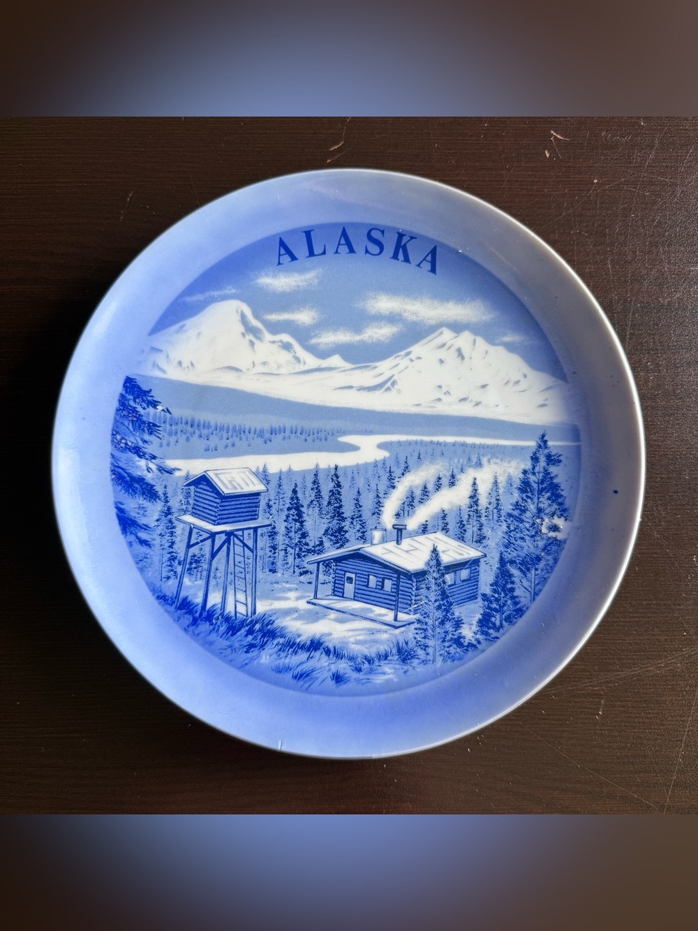 Alaska Blue Scenic Decorative 8” Plate